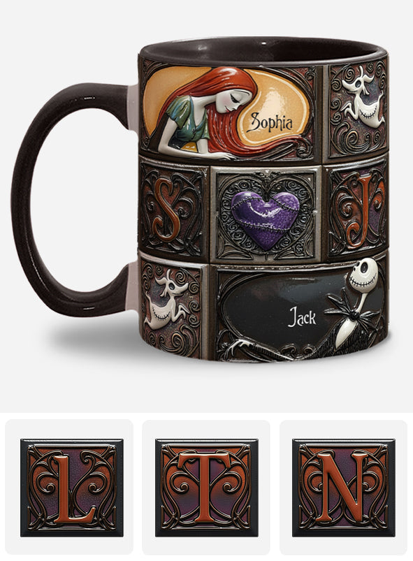 We're Simply Meant To Be - Personalized Nightmare Accent Mug