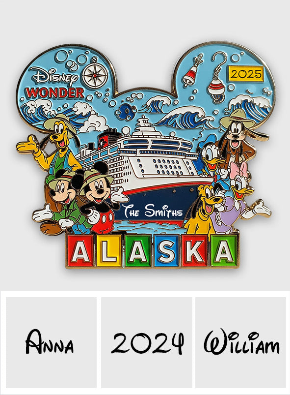 Alaska Cruising Trip - Personalized Mouse Pin