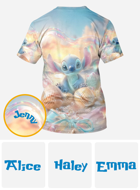 Blue Ohana Summer Vibes - Personalized Ohana All Over Shirt