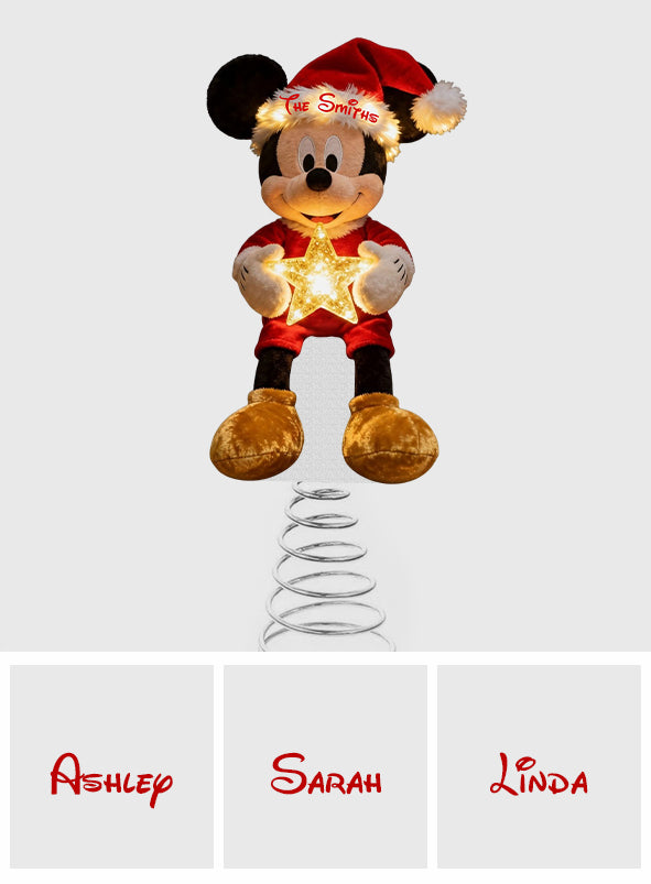 Magical Christmas - Personalized Mouse LED Light Tree Topper