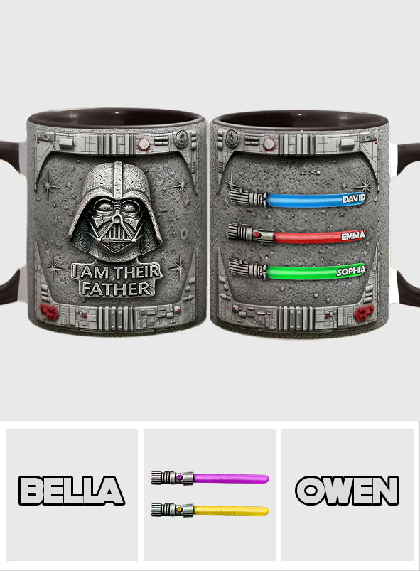 I Am Their Father - Personalized The Force Accent Mug