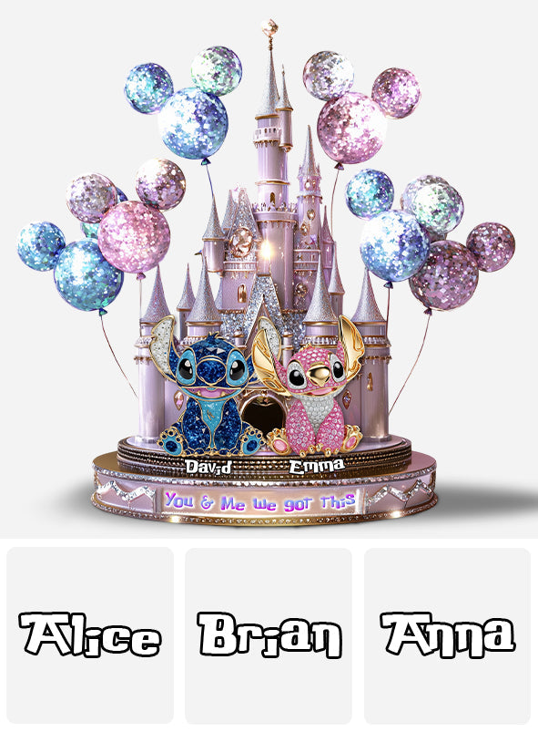 You & Me - Personalized Ohana Custom Shaped Acrylic Plaque