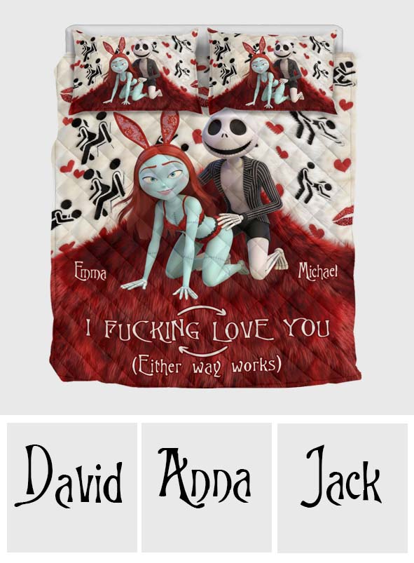 I Love You Forever - Personalized Nightmare Quilt Set