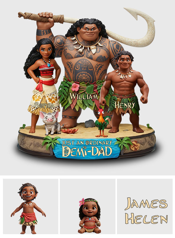 Just An Ordinary Demi-Dad - Personalized Hawaii Movie Custom Shaped Acrylic Plaque