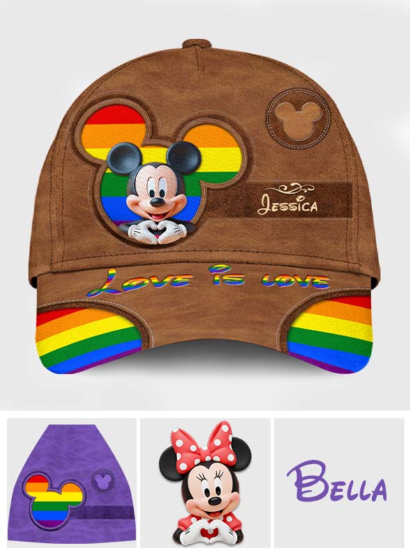 Love Is Love - Personalized LGBT Support Classic Cap