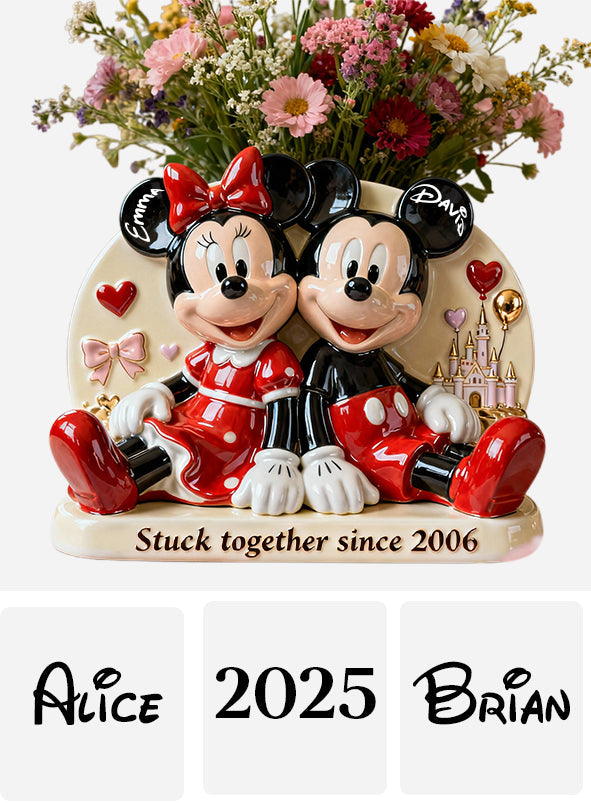 Stick Together - Personalized Mouse Custom Shape Acrylic Flower Vase