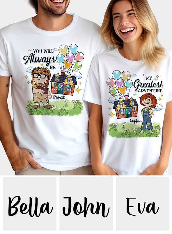 My Greatest Adventure - Personalized Couple All Over Shirt