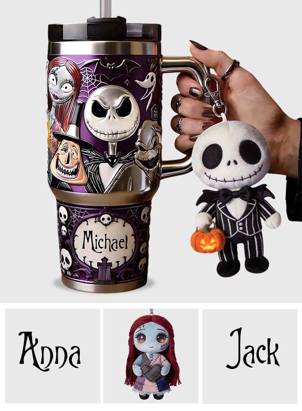 The Nightmare - Personalized Nightmare Tumbler With Plush Charm