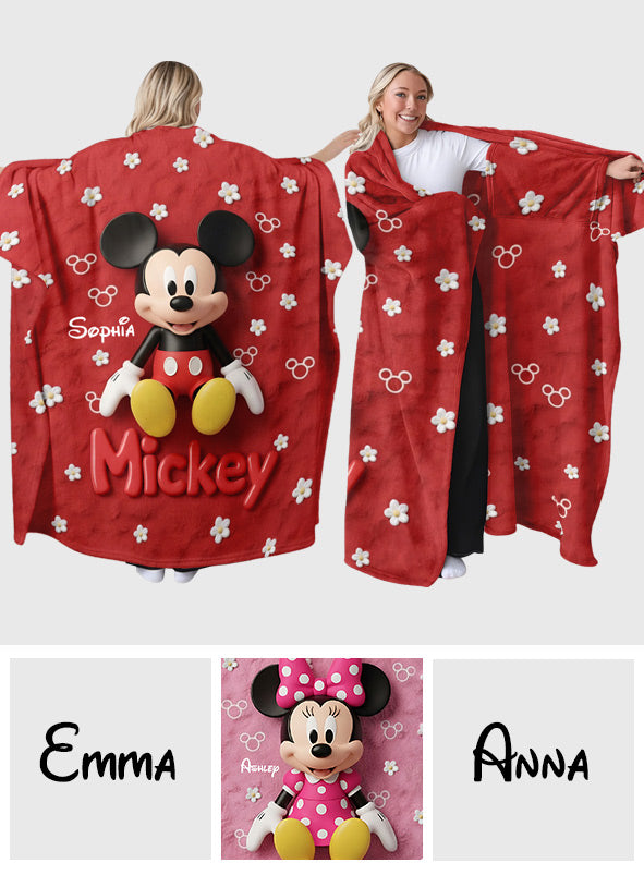 Magical Friends - Personalized Mouse Wearable Blanket