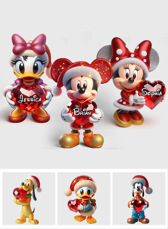 Merry Christmas - Personalized Mouse Custom Shaped Acrylic Plaque