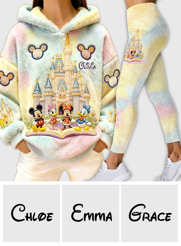 Colorful Castle - Personalized Mouse Hoodie and Leggings