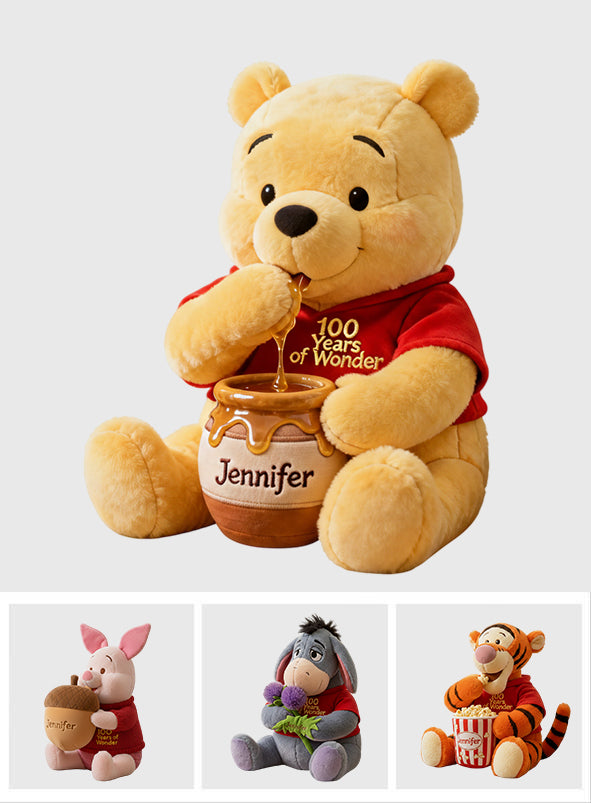 100 Years Of Wonder - Personalized Mouse Faux Fur Shaped Pillow