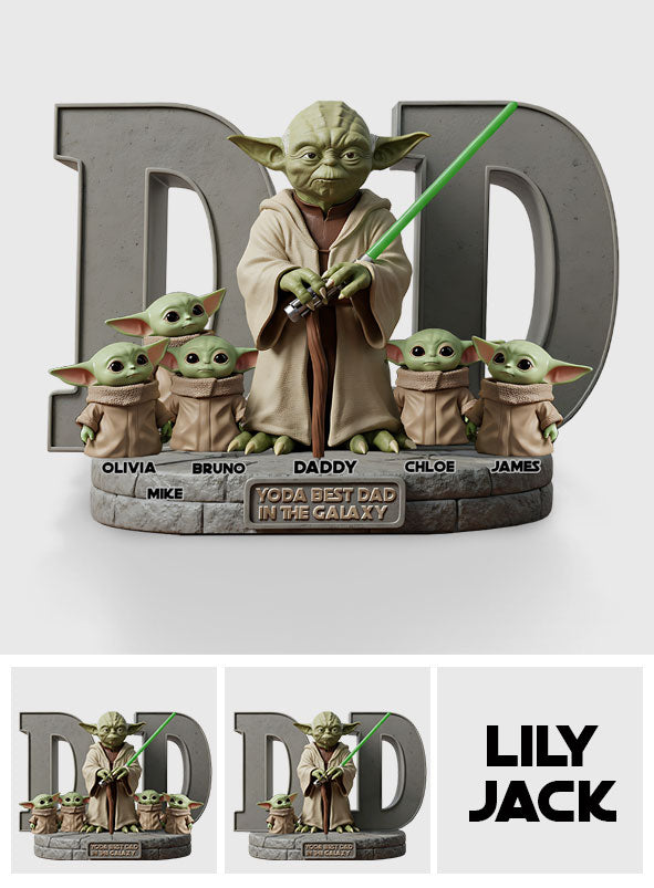 Yoda Best Dad - Personalized The Force Custom Shaped Acrylic Plaque