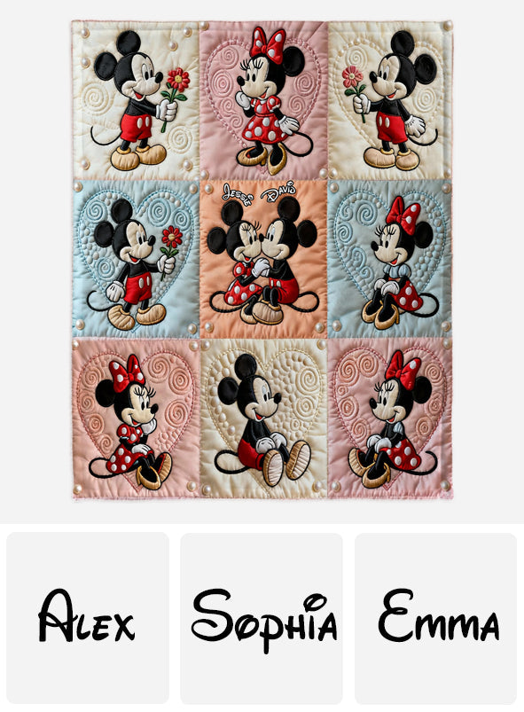 I Love You - Personalized Mouse Blanket