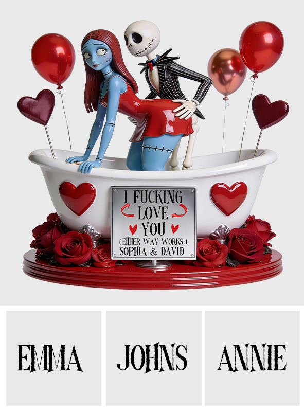 Bath Tub Love - Personalized Nightmare Custom Shaped Acrylic Plaque