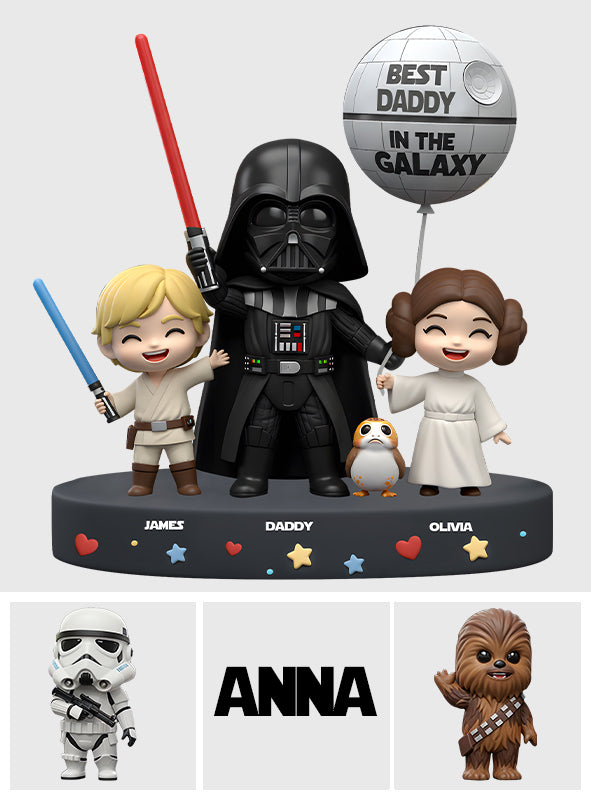 Best Dad In The Galaxy - Personalized The Force Custom Shaped Acrylic Plaque