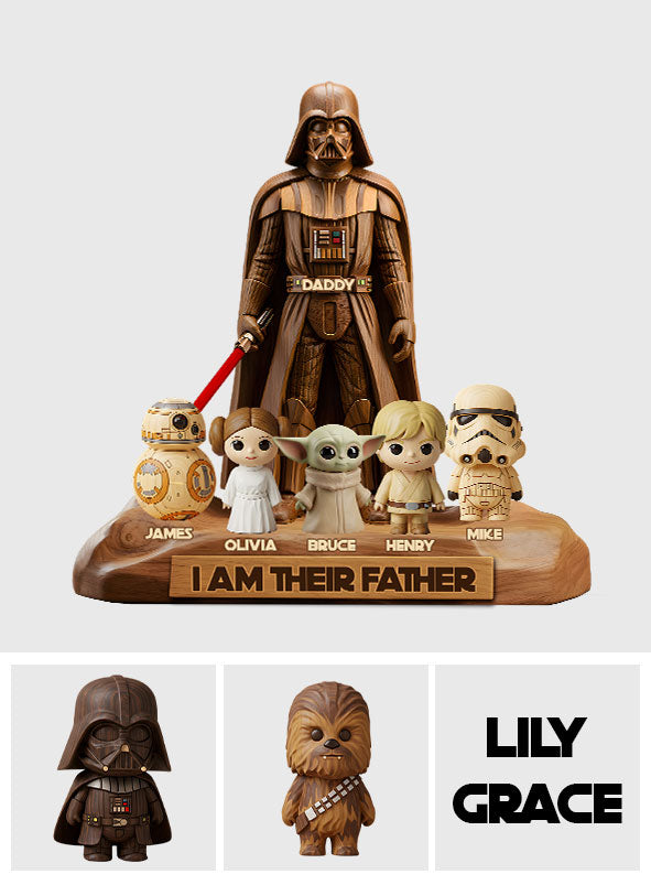 I Am Their Father - Personalized The Force Custom Shaped Acrylic Plaque