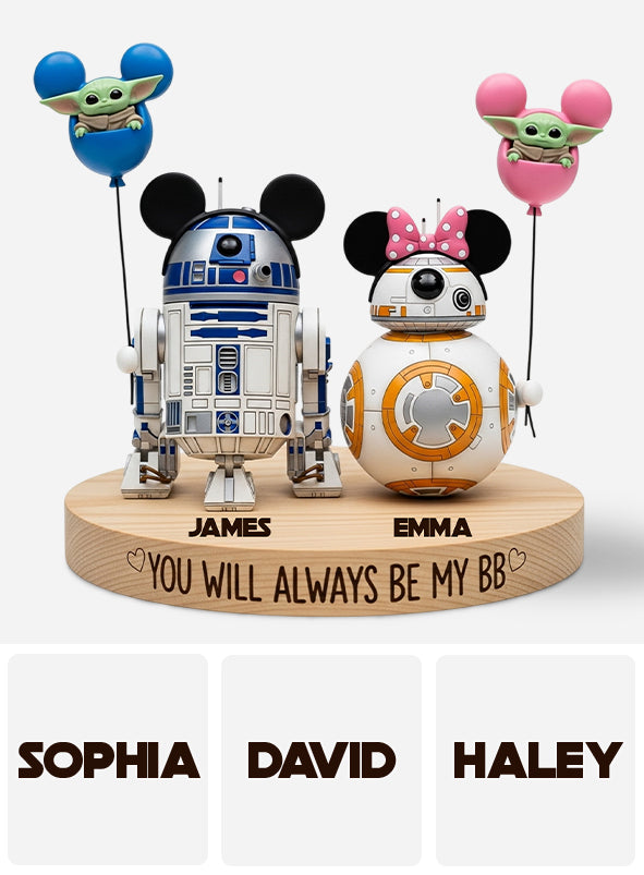 You Will Always Be My BB - Personalized The Force Custom Shaped Acrylic Plaque