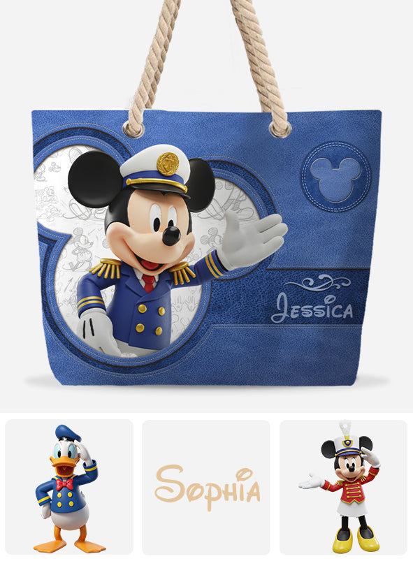 Magical Cruise Trip - Personalized Mouse Beach Bag