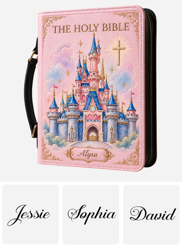 Church & Castle - Personalized Dream Trip Leather Bible Cover Bag