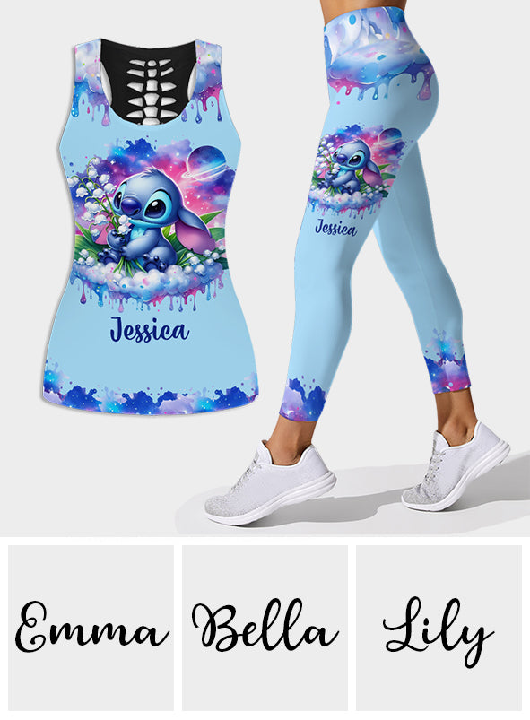 Ohana Means Family - Personalized Ohana Hollow Tank Top and Leggings