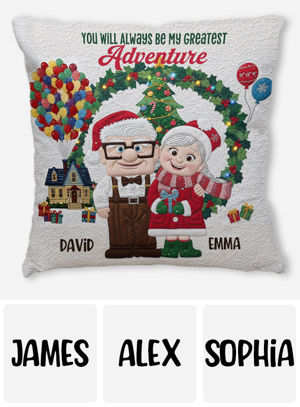 You Are My Greatest Adventure - Personalized Couple Throw Pillow