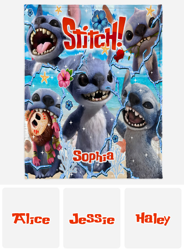 Ohana Means Family - Personalized Ohana Blanket