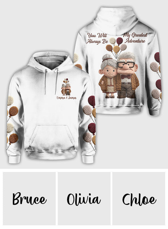 You Are My Greatest Adventure - Personalized Mouse All Over Shirt