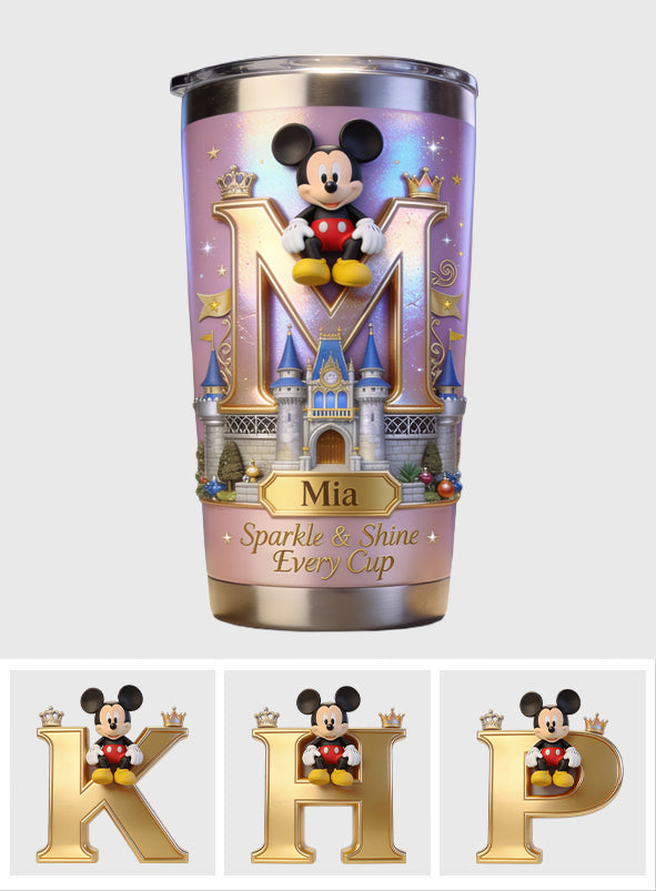 Sparkle & Shine Every Cup - Personalized Mouse Tumbler
