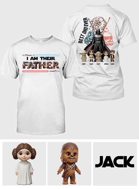 I'm Their Father - Personalized The Force All Over Shirt