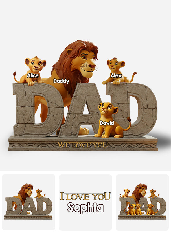 Best Dad Ever - Personalized Father Custom Shaped Acrylic Plaque