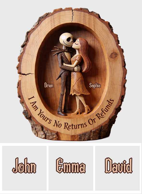 I Love You - Personalized Nightmare Custom Shaped Wood Plaque