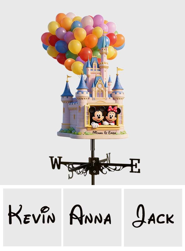 Magical Castle - Personalized Dream Trip Weather Vane
