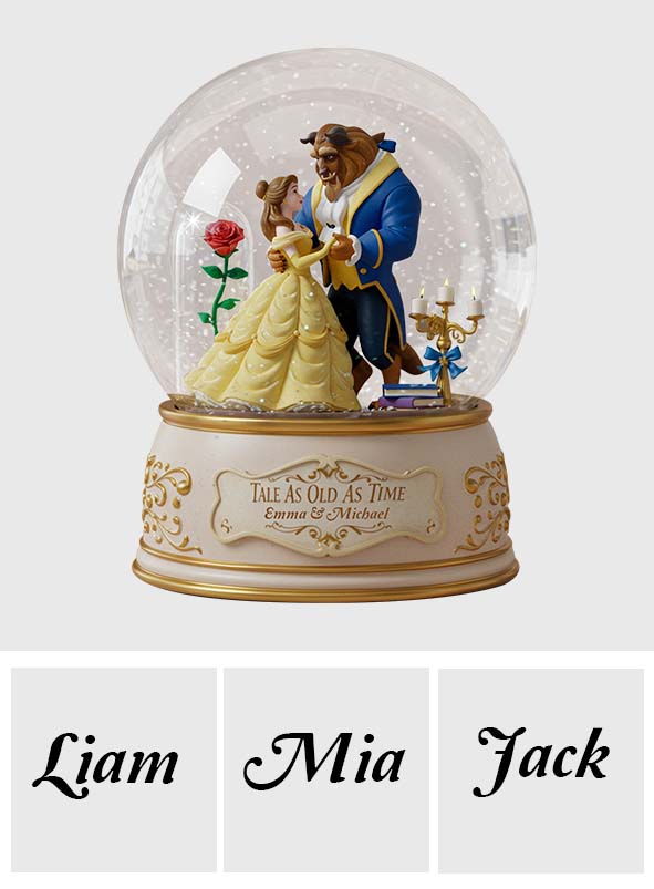 Tale As Old As Time - Personalized Couple Custom Shaped Acrylic Plaque