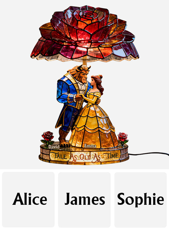 Tale As Old As Time - Personalized Beauty And The Beast Acrylic LED Night Light