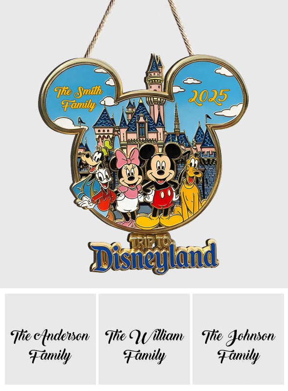 Trip to Magical Land - Personalized Mouse Custom Shaped Wood Sign