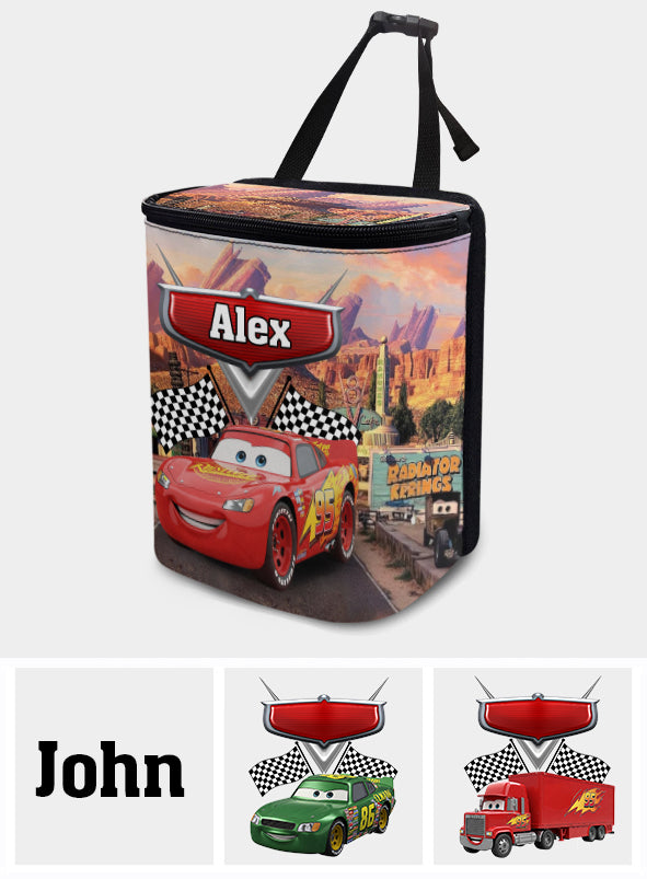 Faster Than Fast - Personalized Cars Portable Car Trash Can/ Organizer