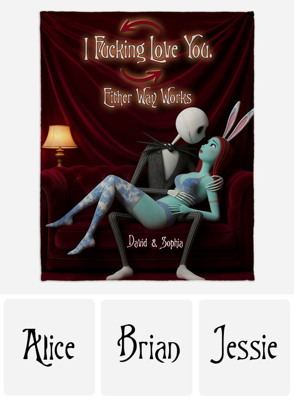 I Love You - Personalized Nightmare Blanket