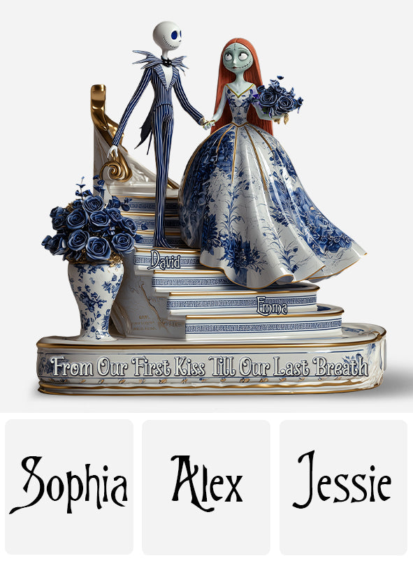 From Our First Kiss Till Our Last Breath - Personalized Nightmare Custom Shaped Acrylic Plaque