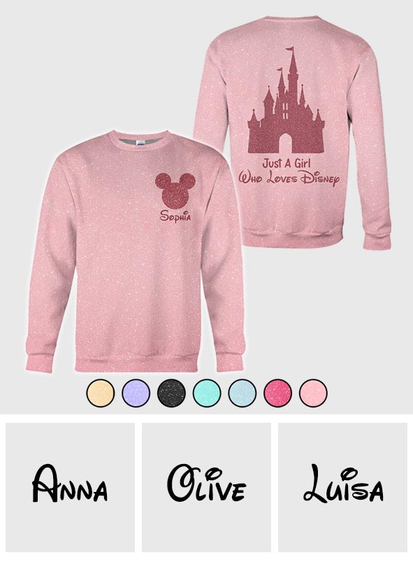 Sparkling Magical Castle - Personalized Mouse All Over Shirt