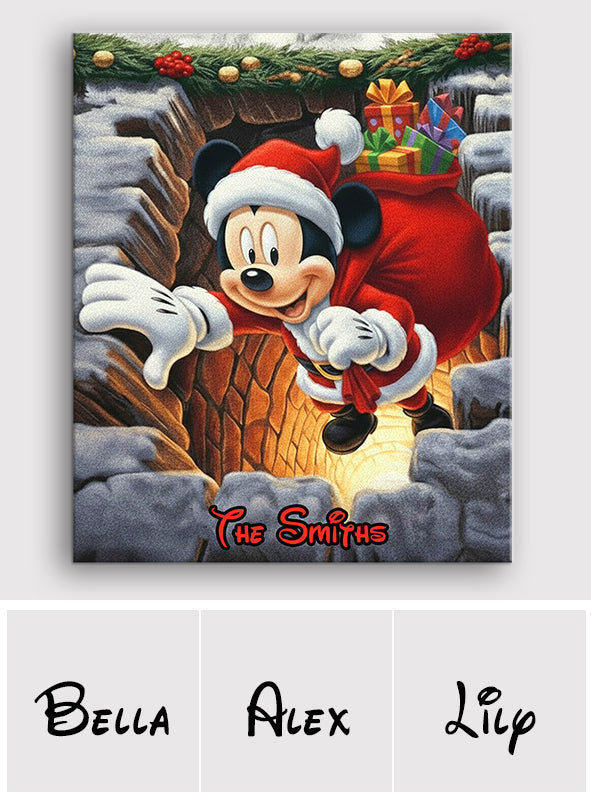 Magical Christmas - Personalized Mouse Non-Slip Tufted Rug