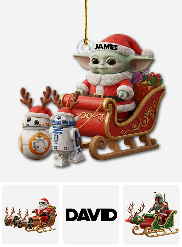 Merry Christmas - Personalized The Force Ornament