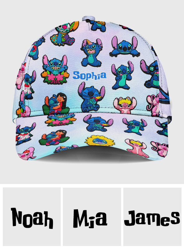 Cute Blue Ohana - Personalized Ohana Classic Cap