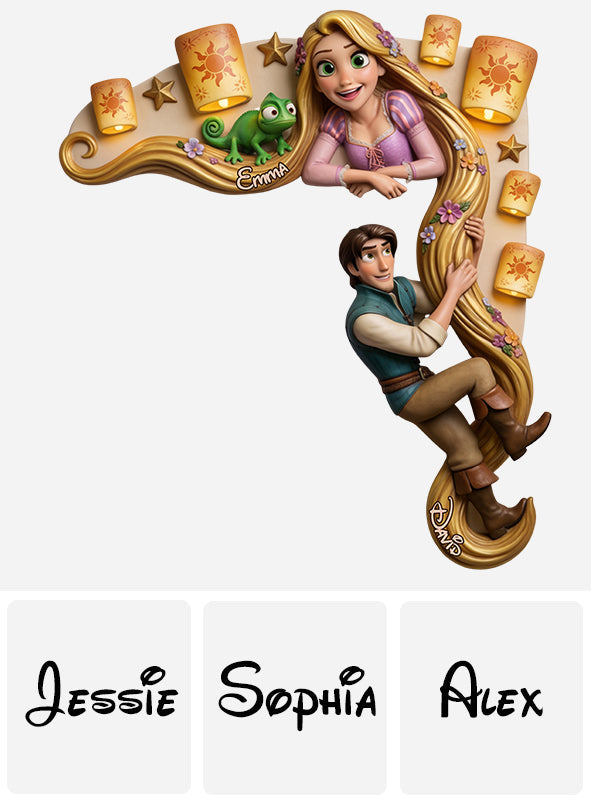 At Last I See The Light - Personalized Beautiful Princess Door Frame Decoration
