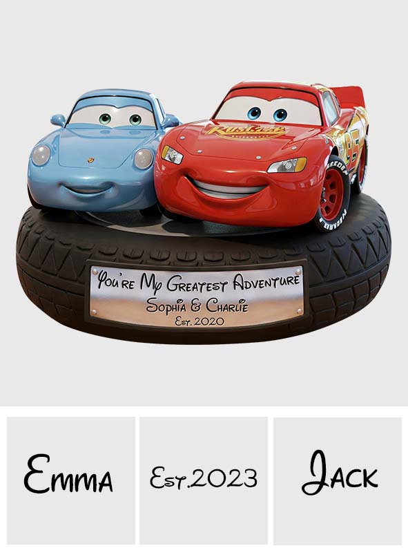 You're My Greatest Adventure - Personalized Couple Custom Shaped Acrylic Plaque