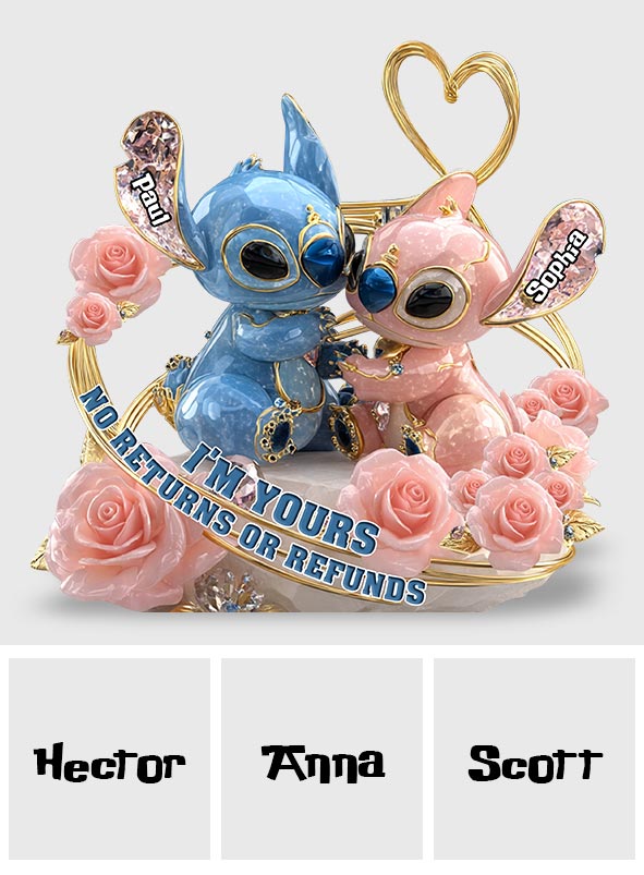 I'm Yours No Returns Or Refunds - Personalized Ohana Custom Shaped Acrylic Plaque