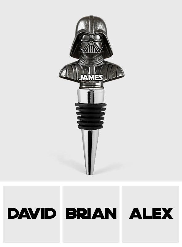 The Black Armored Commander - Personalized The Force Bottle Stopper