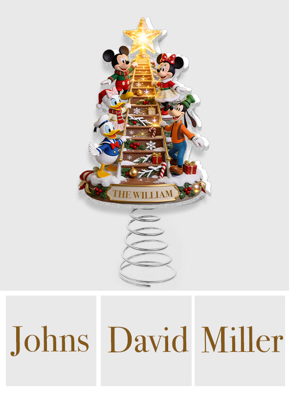 Magic Christmas - Personalized Mouse LED Light Tree Topper