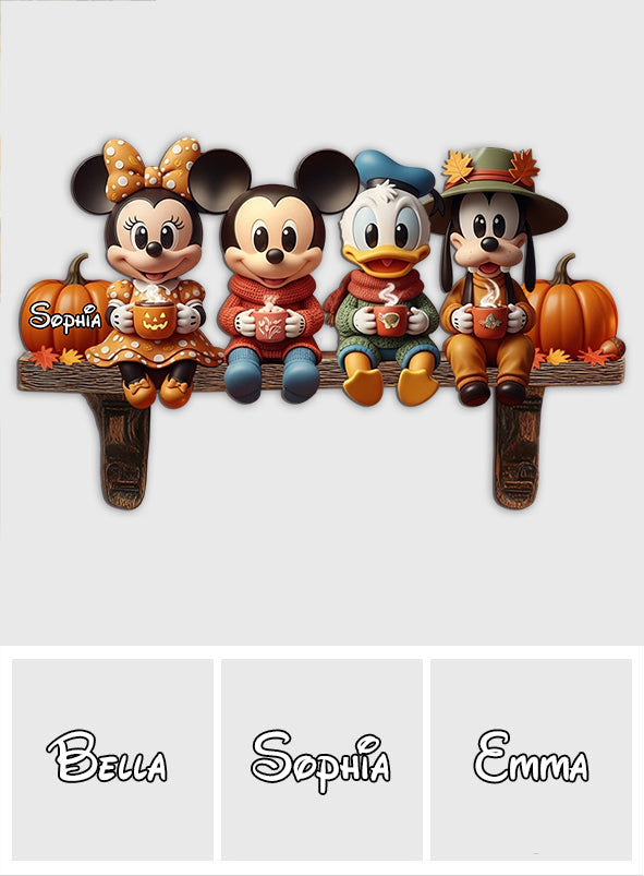 It's The Most Wonderful Time Of The Year - Personalized Mouse Custom Shaped Wood Sign