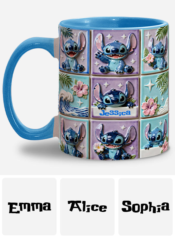Blue Ohana - Personalized Ohana Accent Mug